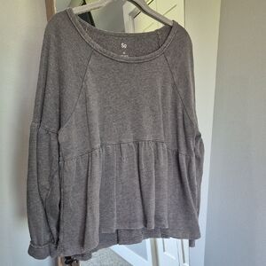 So Women's Gray Top